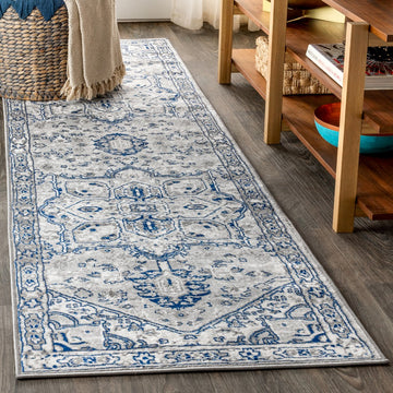 Jerica modern Persian Vintage Medallion Area Rug